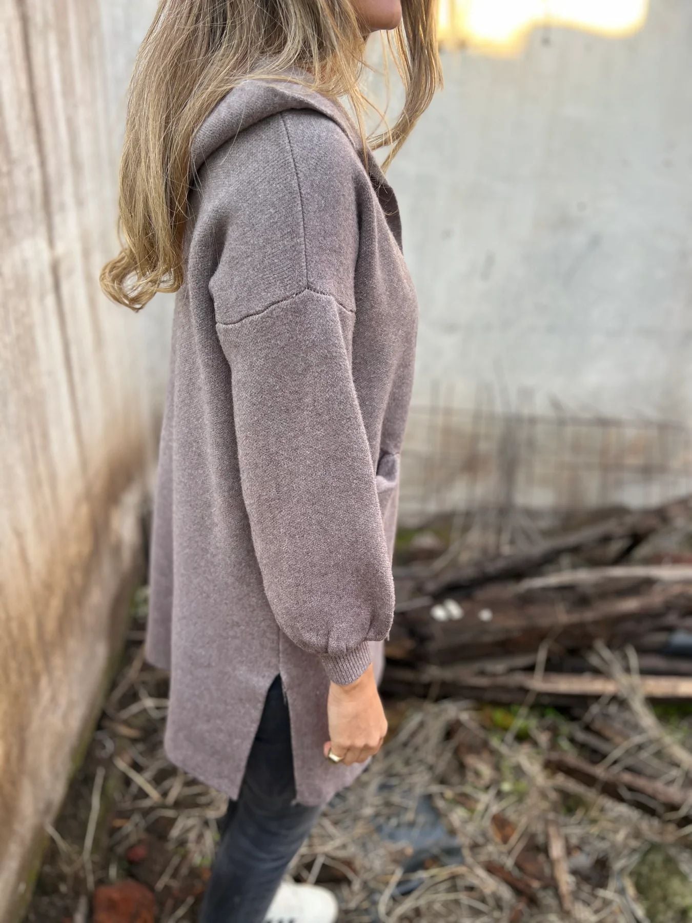 Damen Oversized Kapuzenjacke Stalluxe