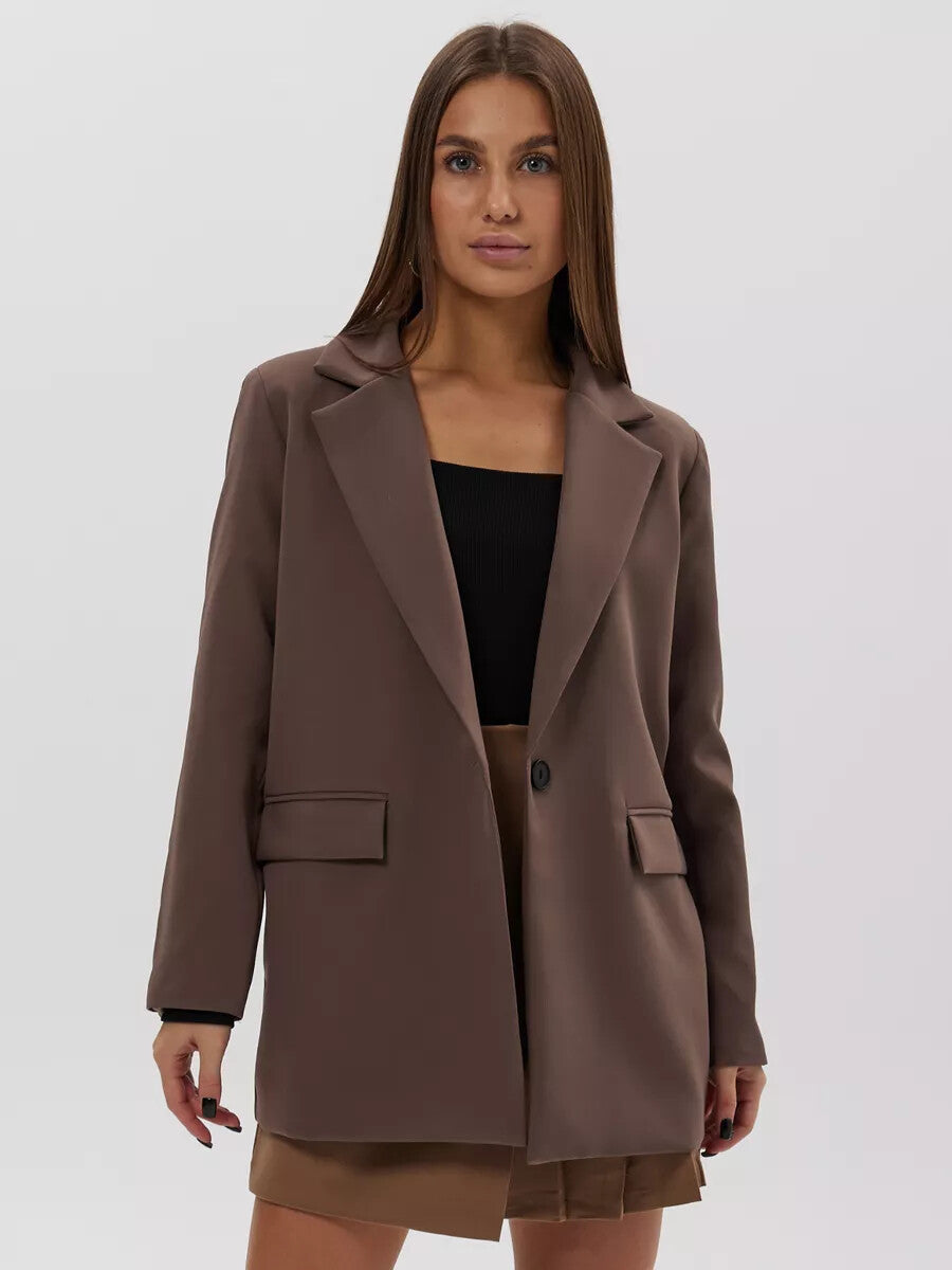 Damen eleganter, lässiger Blazer mit angesagtem Oversized-Schnitt Stalluxe