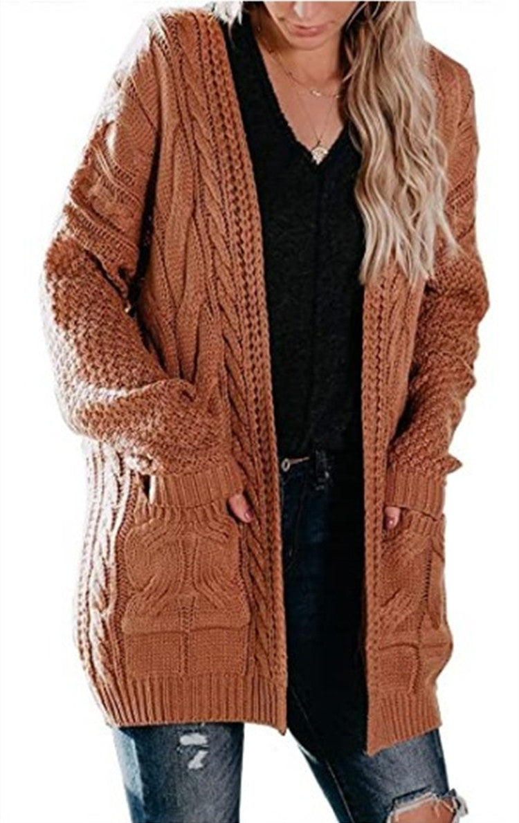 Damen Strickjacke mit Taschen und lässigem Schnitt Stalluxe