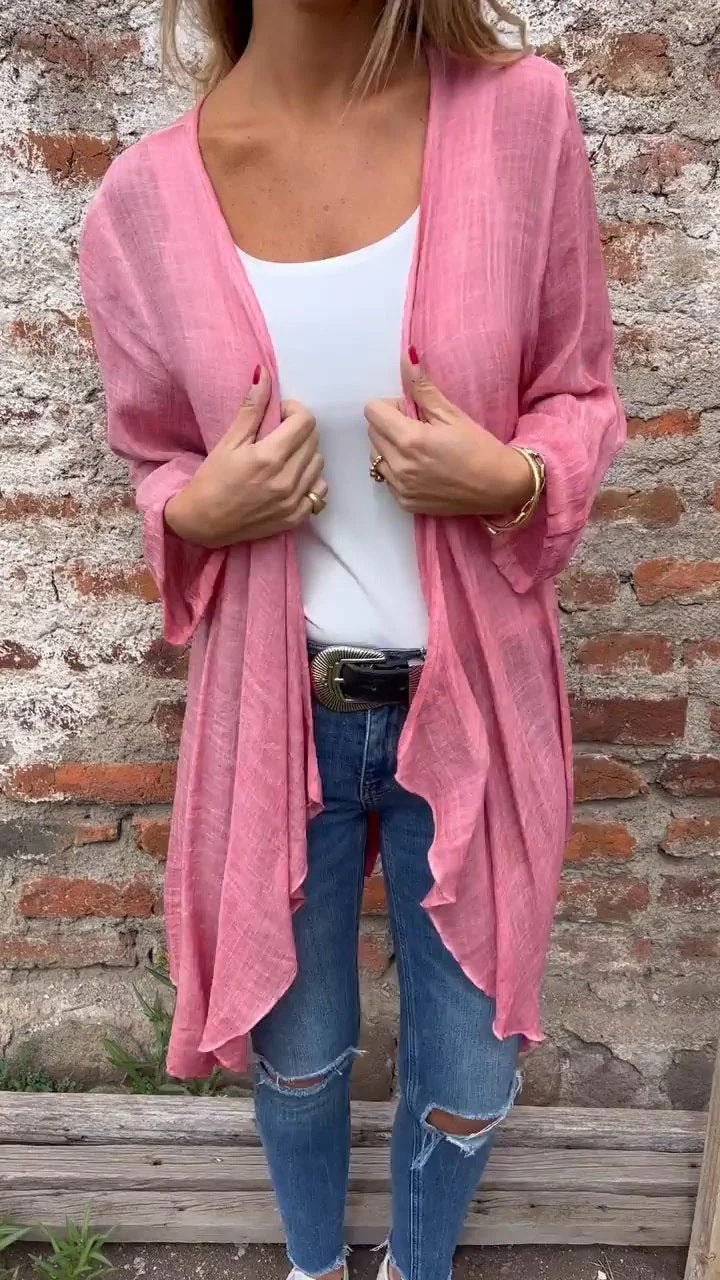 Damen lässige Langarmjacke aus luftiger Sommerqualität Stalluxe