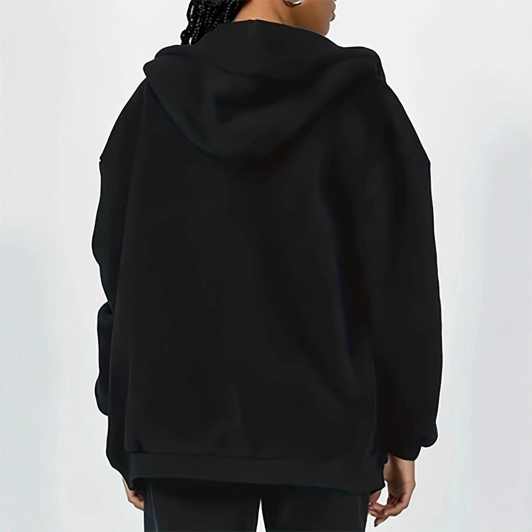 Damen lockerer Urban Style Kapuzenjacke Stalluxe