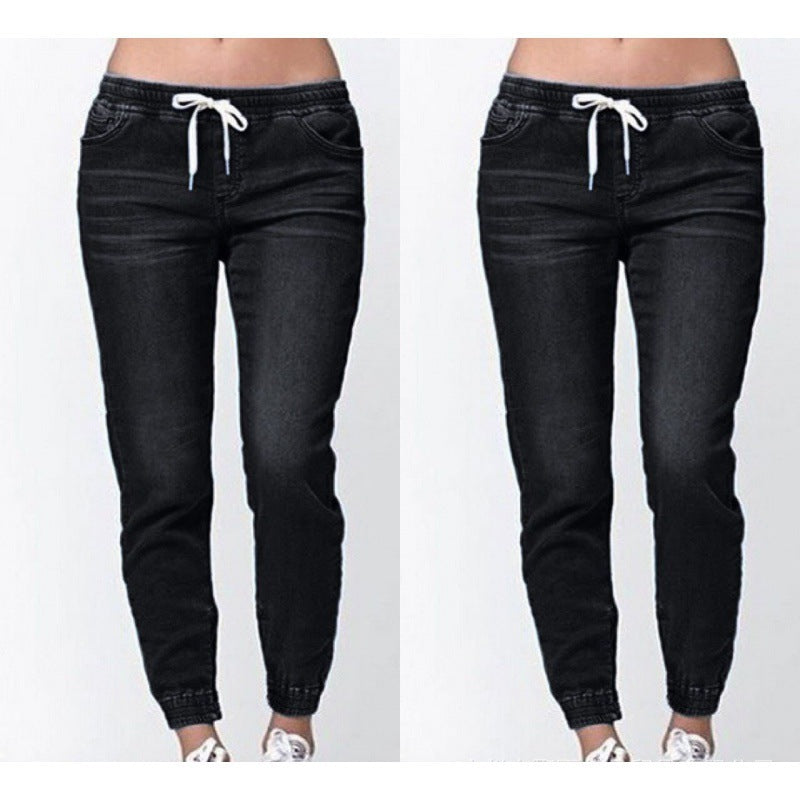 Damen Joggingjeans mit elastischem Bund und praktischen Taschen Stalluxe