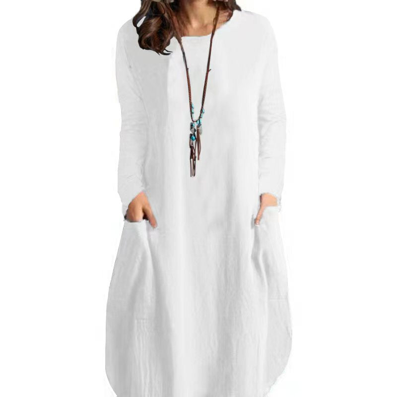 Damen Freizeit-Kleid mit eleganten Taschen und lässigem Schnitt Stalluxe