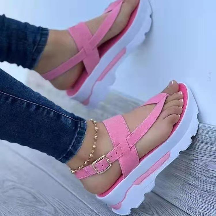 Damen modische Riemensandalen mit anatomischem Fußbett und robustem Design Stalluxe