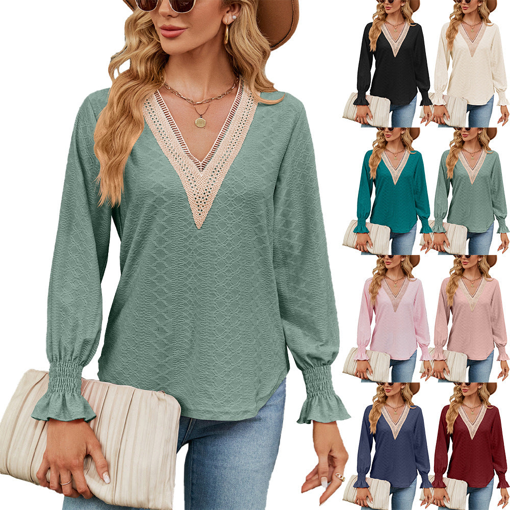 Damen Luftiges Blusenshirt mit feinem Strukturdesign Stalluxe