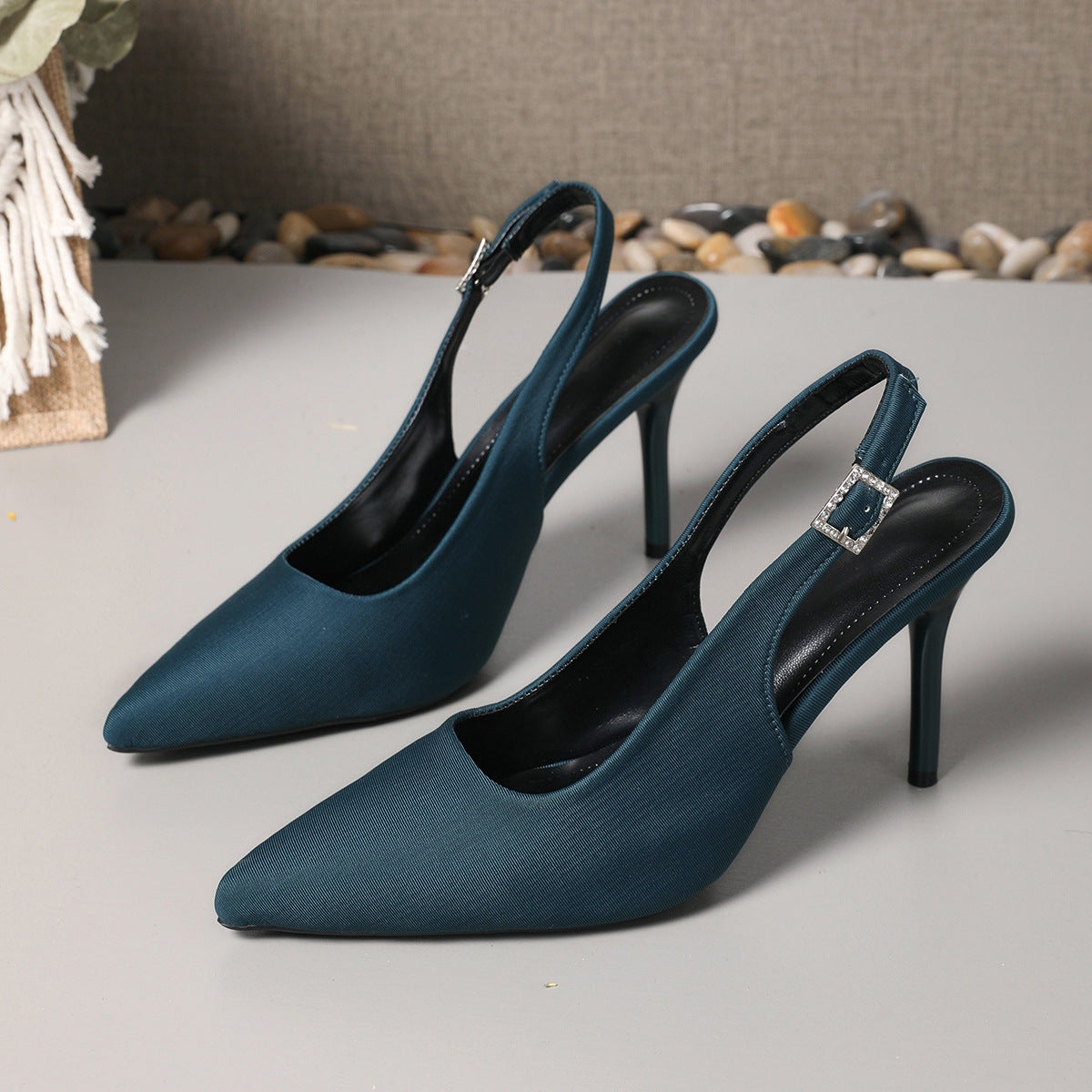 Damen Sling-Pumps mit Leopardenmuster von Stalluxe