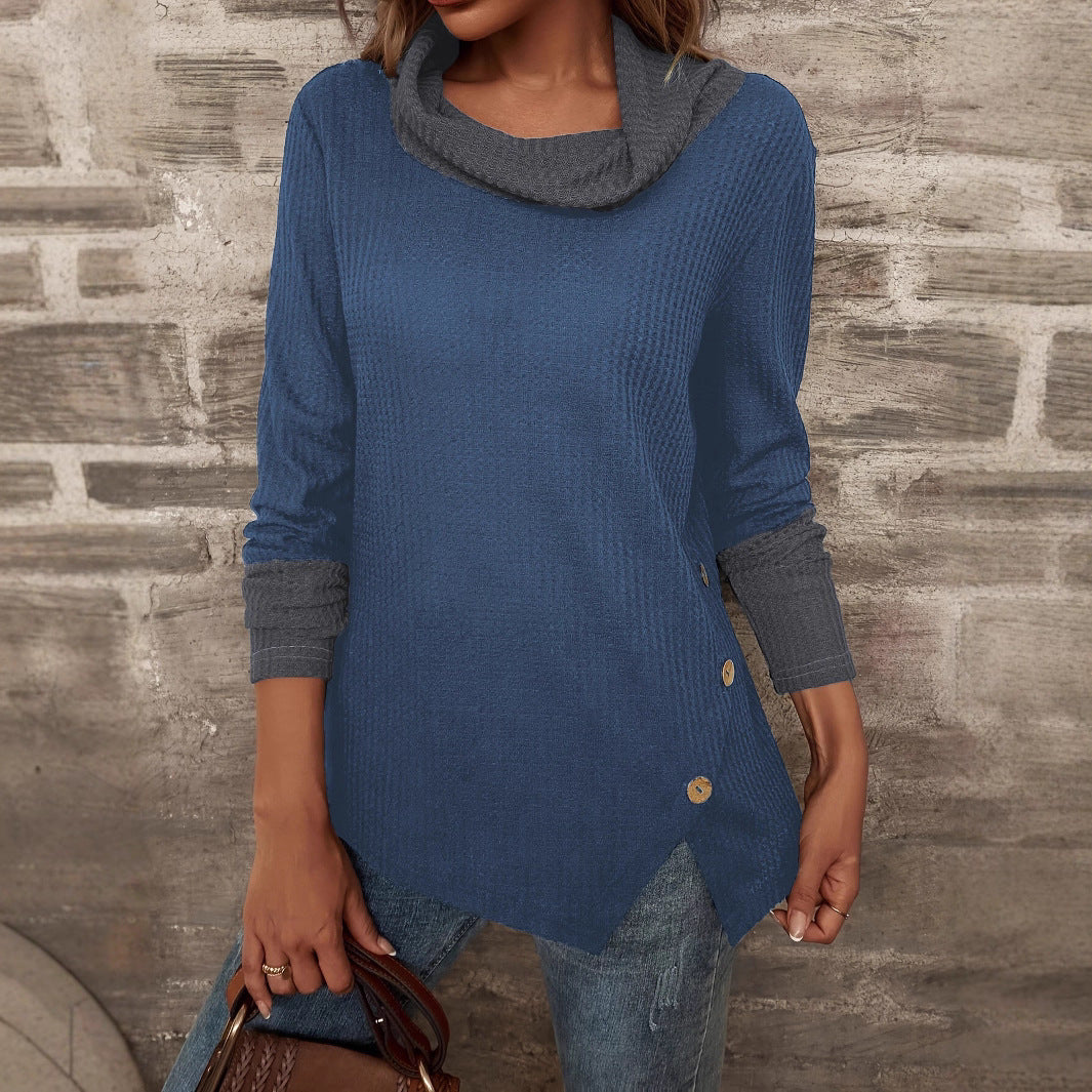 Damen Pullover mit modischem Kragen Stalluxe