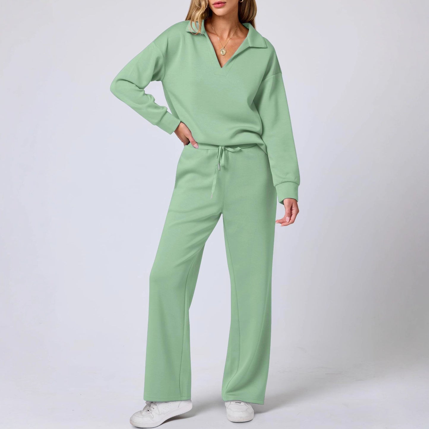 Damen Elegante Sportliche Freizeitgarnitur mit weitem Schnitt Stalluxe