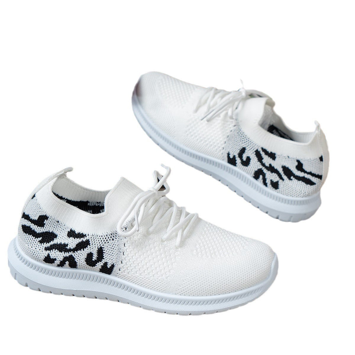 Damen atmungsaktive Sneaker mit elastischem Mesh-Obermaterial Stalluxe
