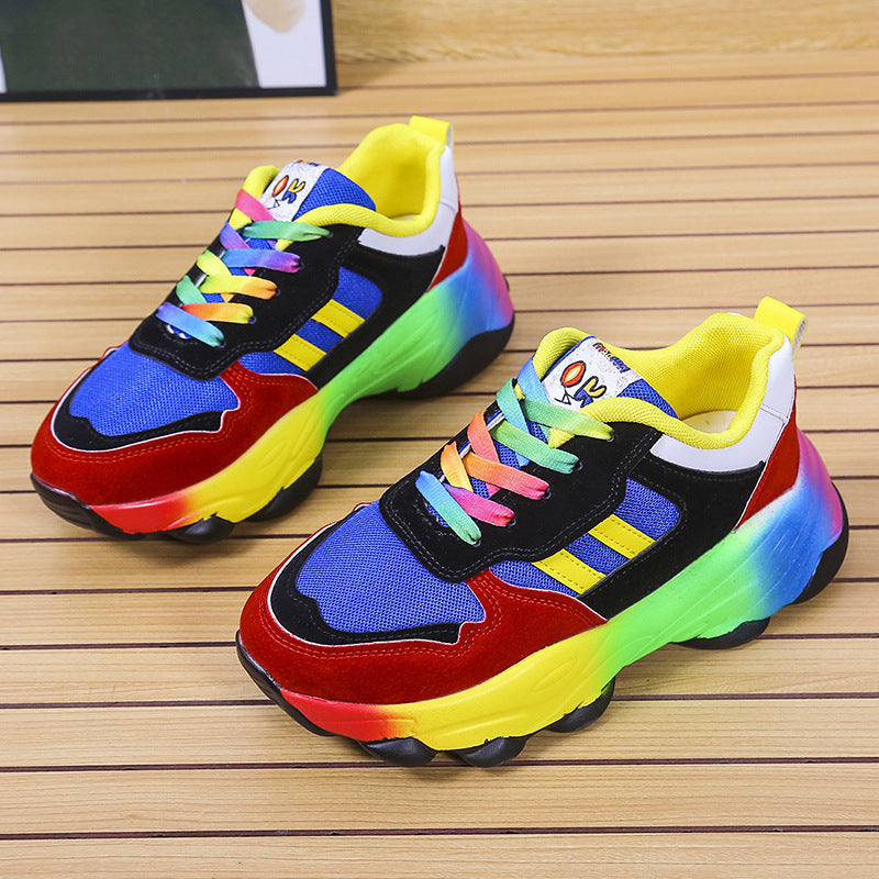 Damen Sportliche Sneakers mit farbenfrohen Akzenten und rutschfester Sohle Stalluxe