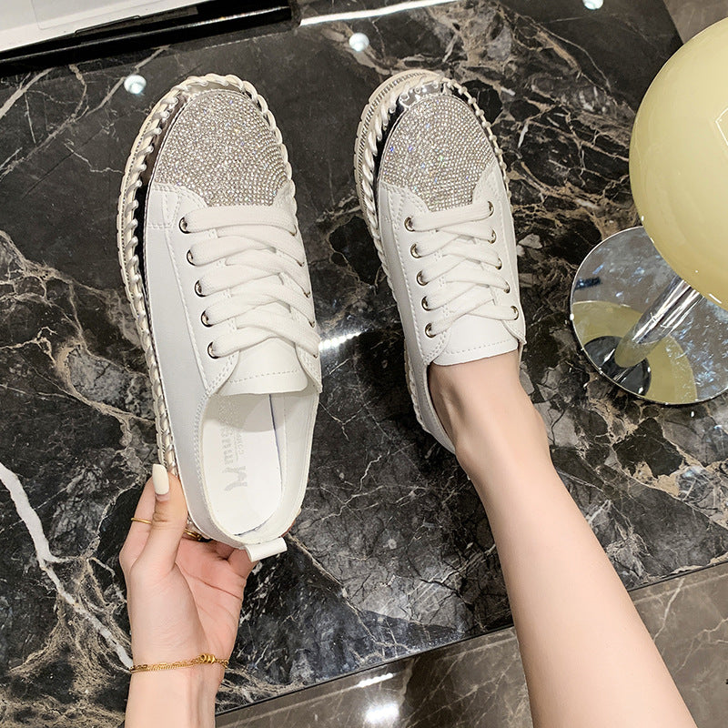 Damen Glitzernde Sportlich Elegante Sneakers Stalluxe