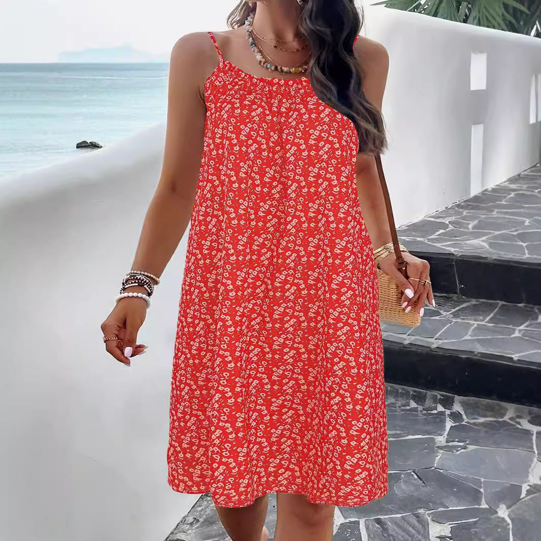 Damen Lässiges Lockeres Sommerkleid Stalluxe