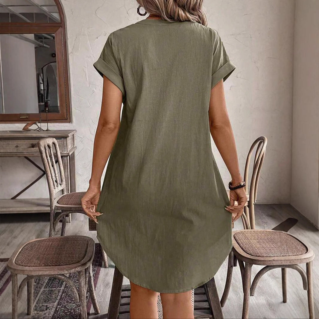 Damen lässiges Hemdblusenkleid Stalluxe