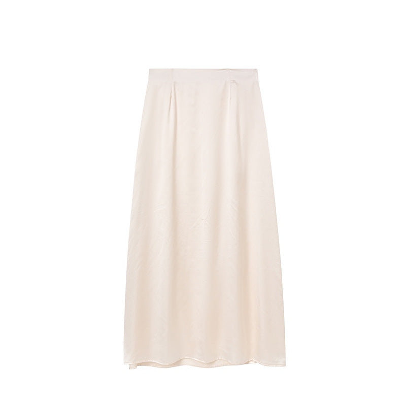 Damen Maxirock aus hochwertigem Satin mit elegantem Schnitt und fließendem Fall Stalluxe