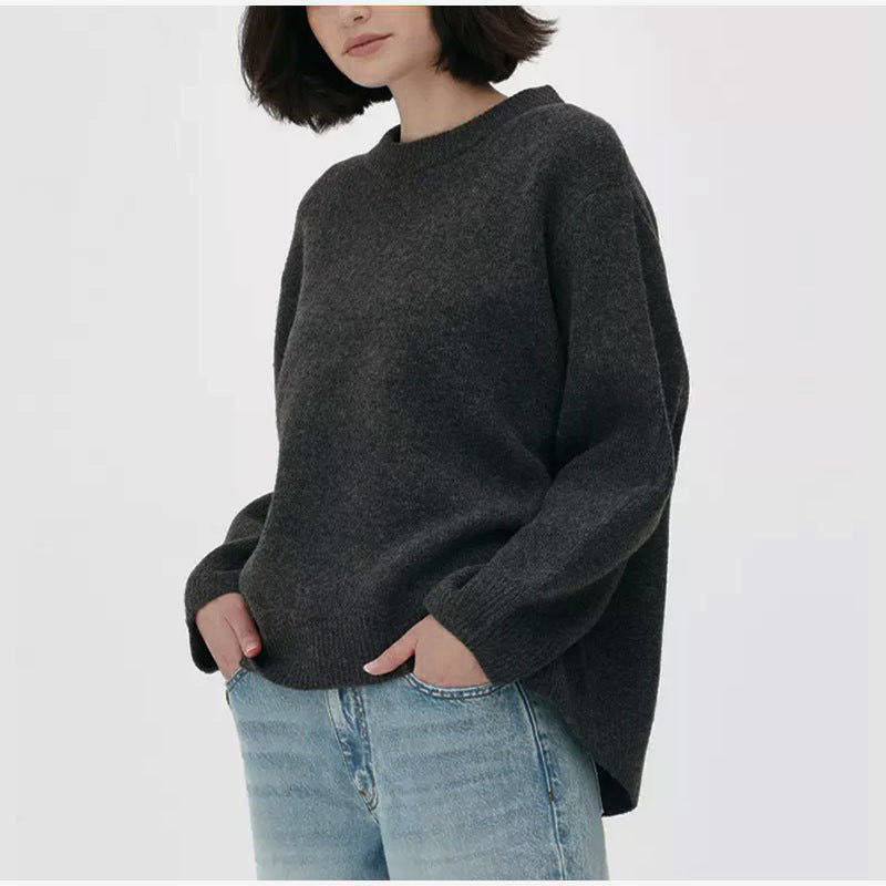 Damen Strickpullover mit lässigem Schnitt und Rundhalsausschnitt Stalluxe