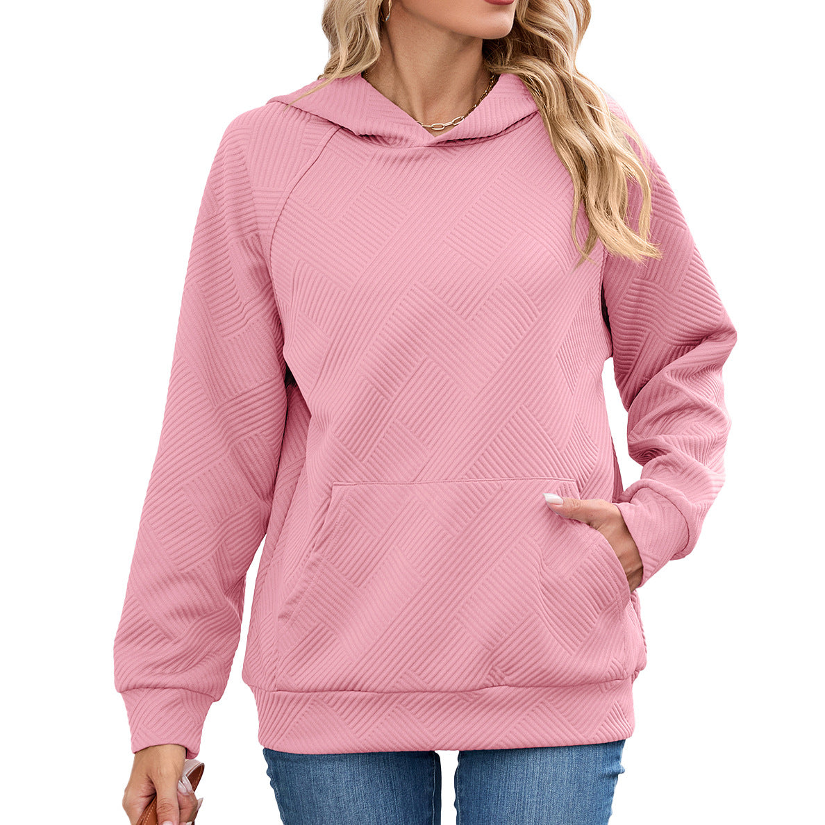 Damen Kapuzenpullover mit strukturiertem Design Stalluxe