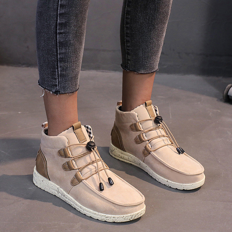 Damen Komfortable Winterliche Ankle Boots aus weichem Wildleder mit flexibler Sohle Stalluxe