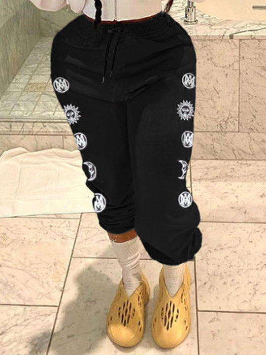 Damen lässige Jogginghose mit einzigartigem Motiv Stalluxe