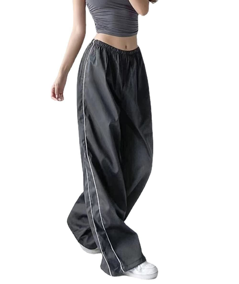 Damen elegante Sporthose mit weitem Schnitt und elastischem Bund Stalluxe