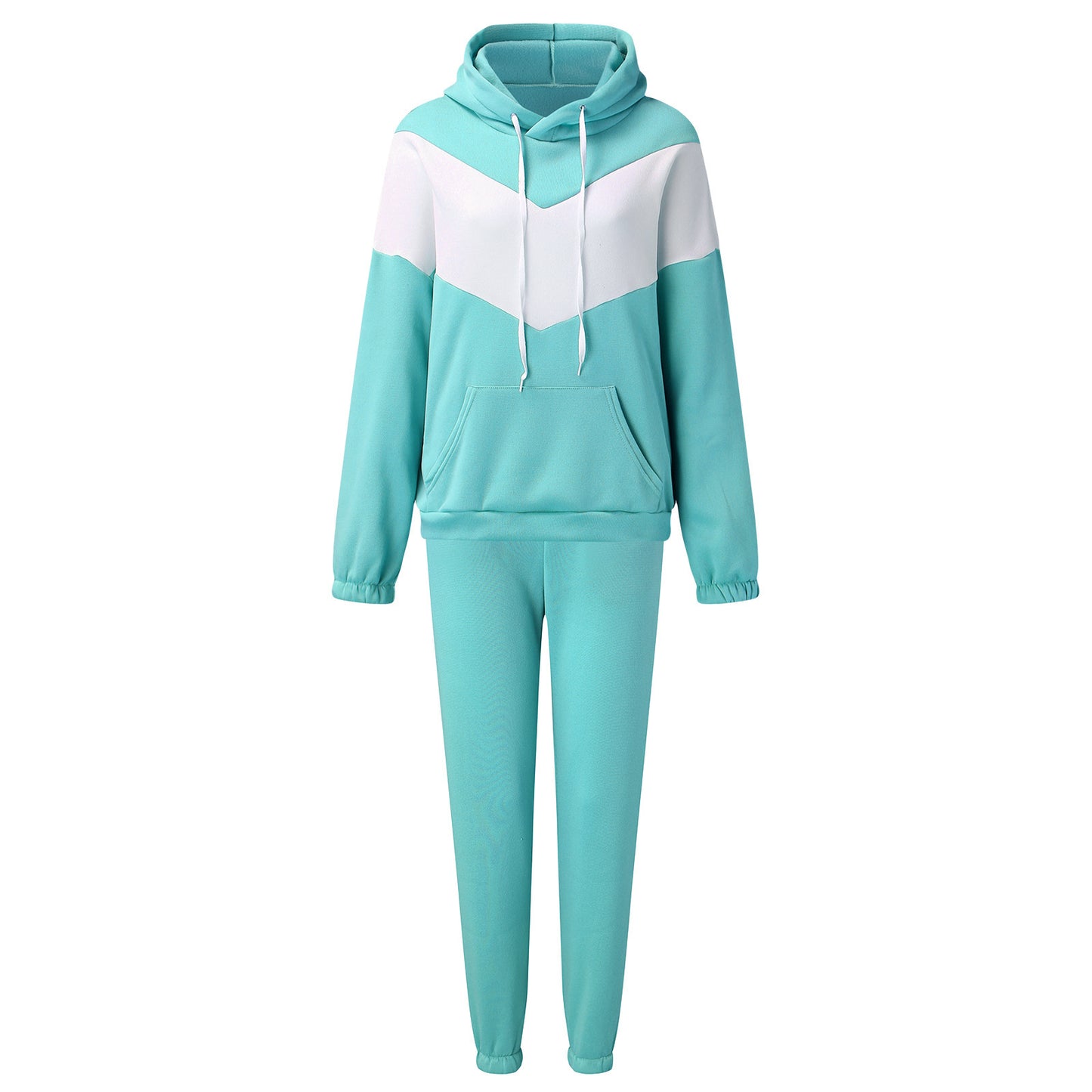 Damen sportlicher Hoodie und enge Jogginghose Set Stalluxe