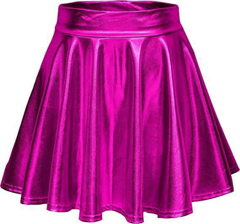 Women's Stylish High-Waisted Faux Leather Skirt Stalluxe