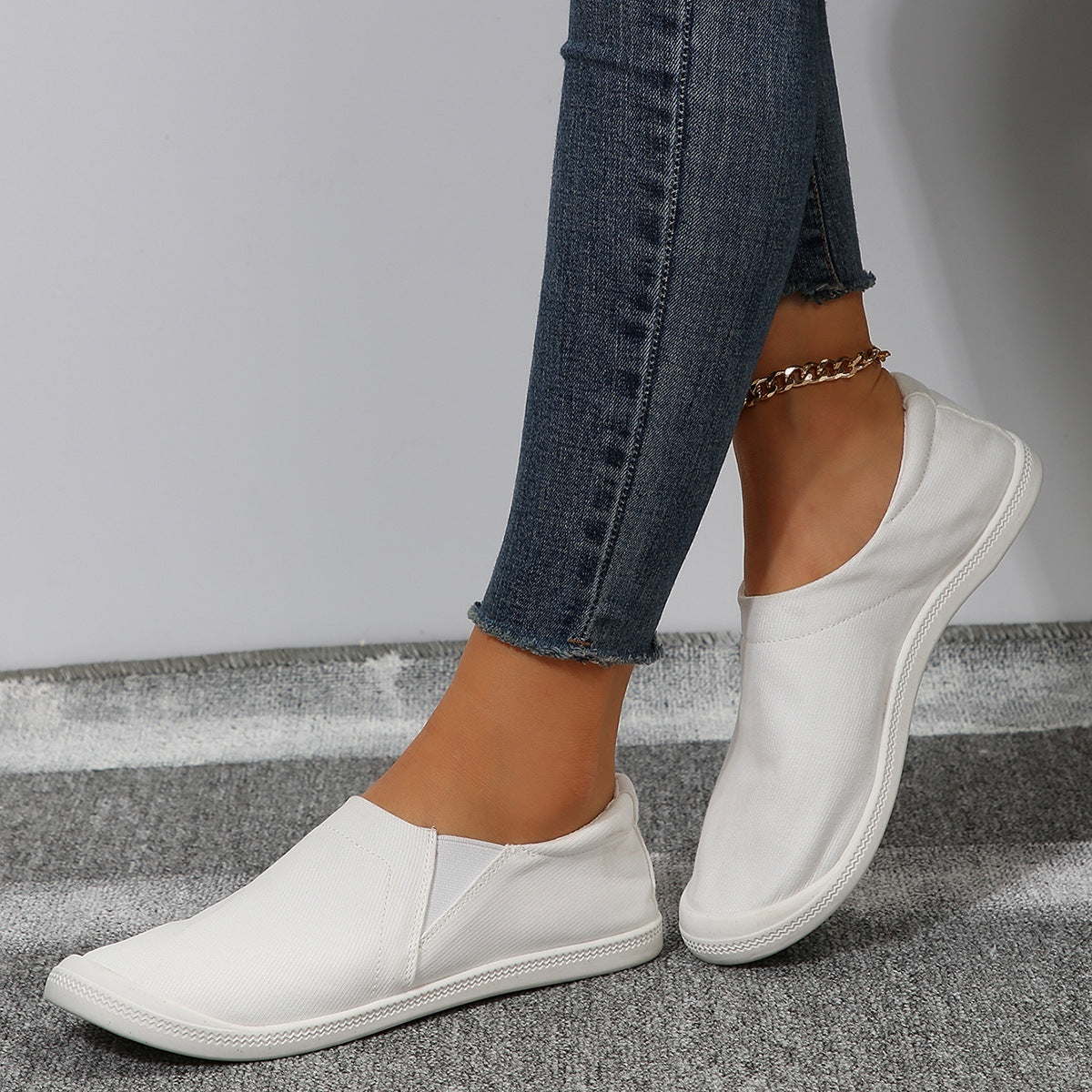 Damen elastische Slip-On Sneakers Stalluxe