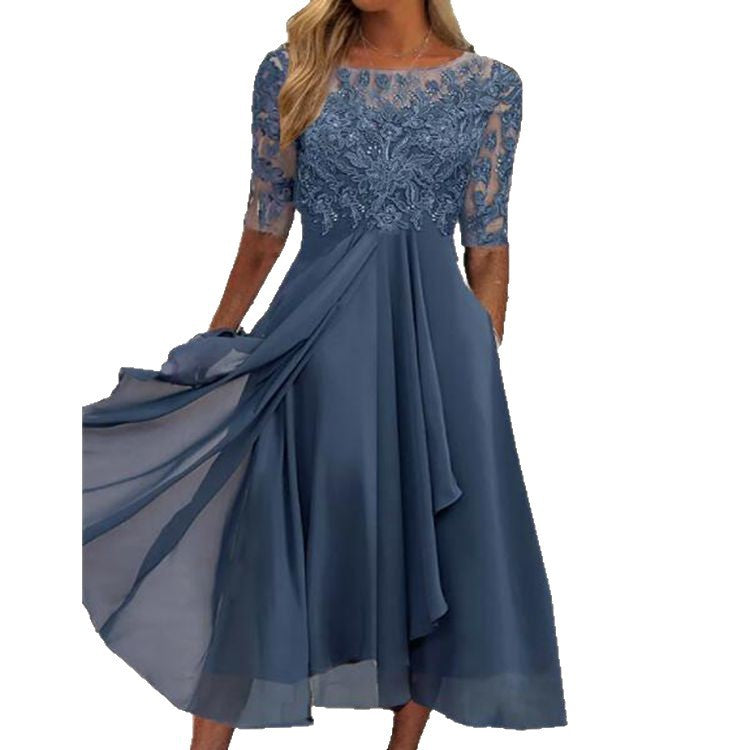 Damen Elegantes Hochzeitskleid mit exquisiter Spitzenverzierung Stalluxe