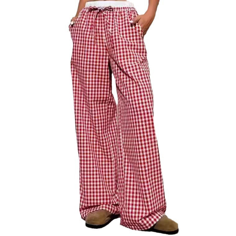 Damen weite Sommerhose mit elastischem Bund und Kordelzug Stalluxe