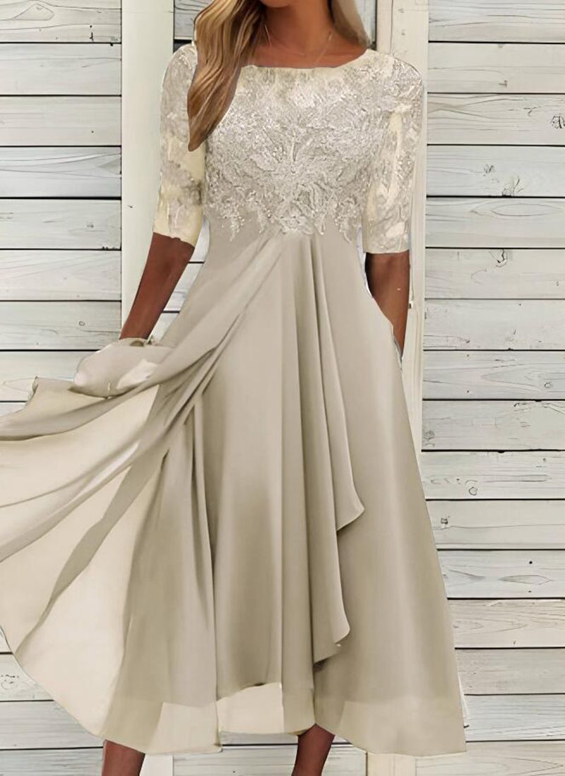 Damen Elegantes Hochzeitskleid mit exquisiter Spitzenverzierung Stalluxe