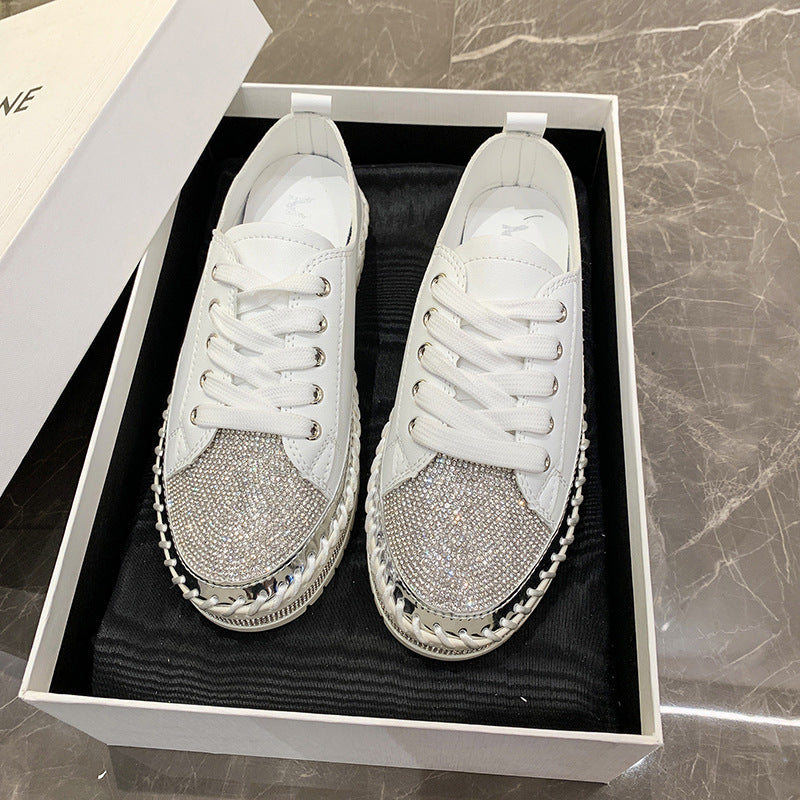 Damen Glitzernde Sportlich Elegante Sneakers Stalluxe