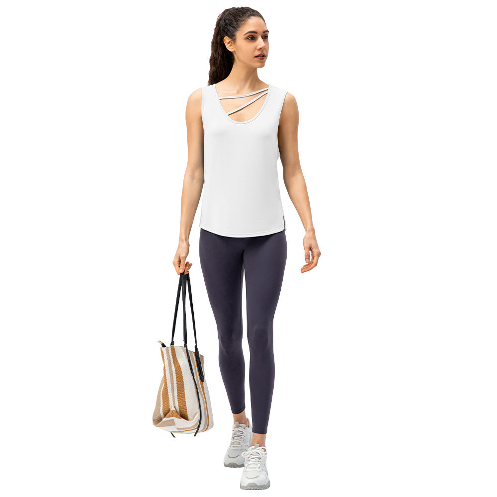 Damen Sportliches Tanktop mit innovativem Doppelträgerdesign Stalluxe