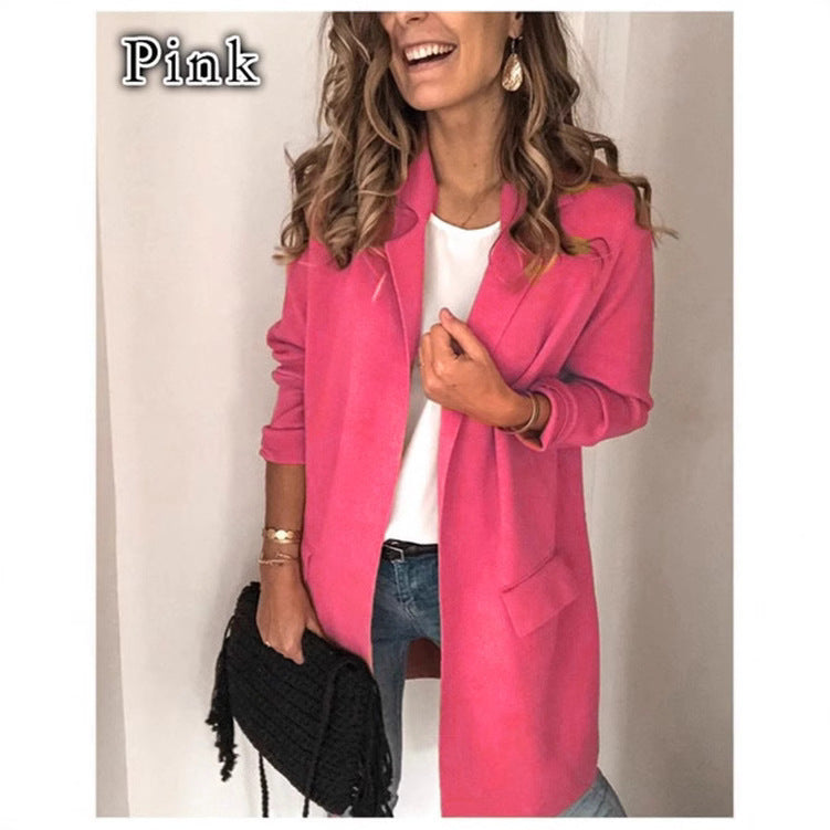 Women's Tailored Open-Front Duster Coat Stalluxe