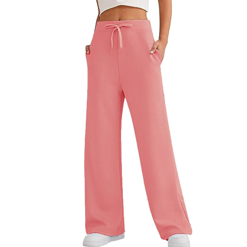Damen Bequeme Lounge-Hose mit weitem Schnitt und praktischen Taschen Stalluxe