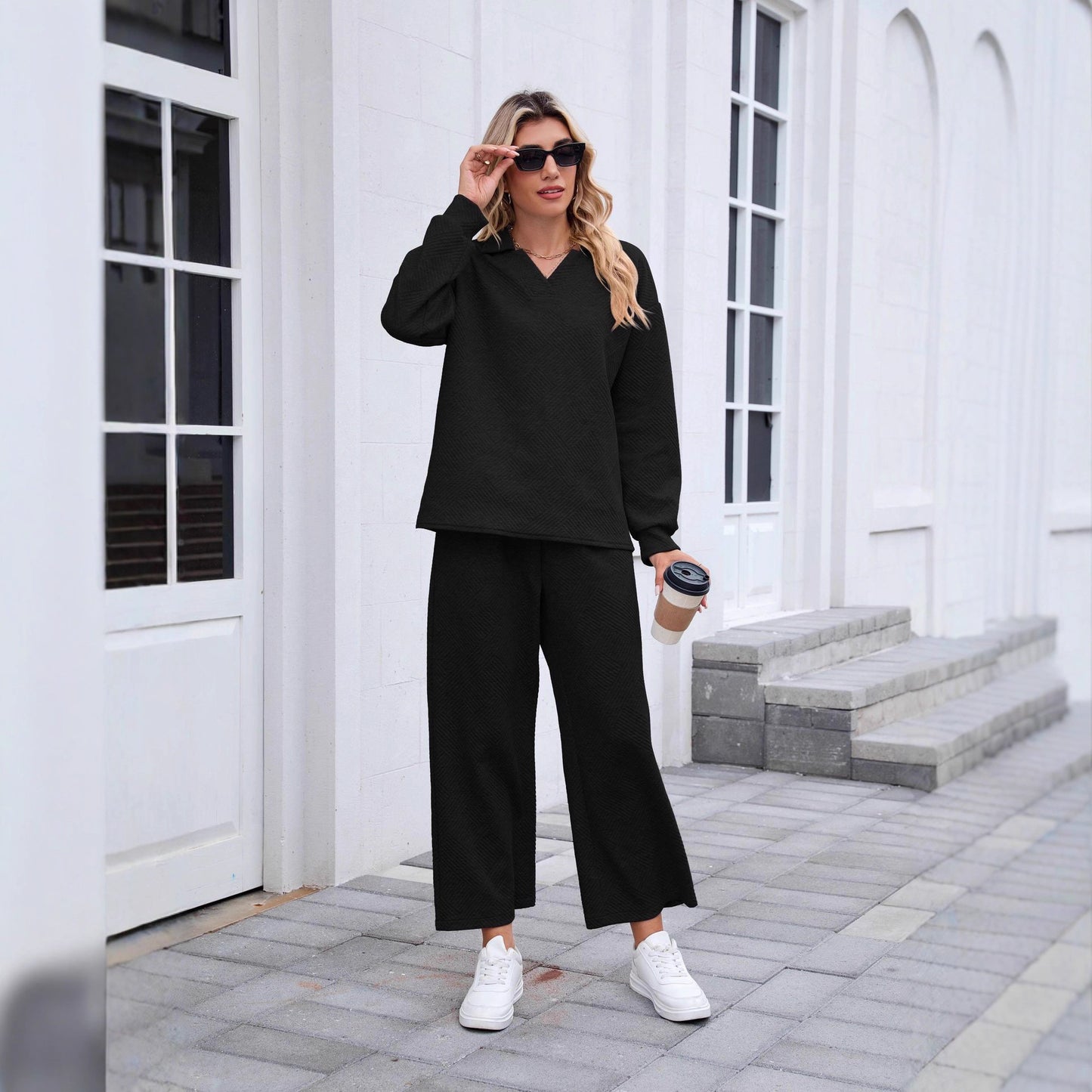 Damen lässige Oversize Kombination Stalluxe