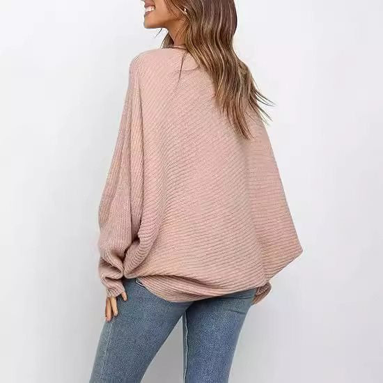Damen Bequemer oversized Strickpullover mit weit geschnittenen Ärmeln Stalluxe