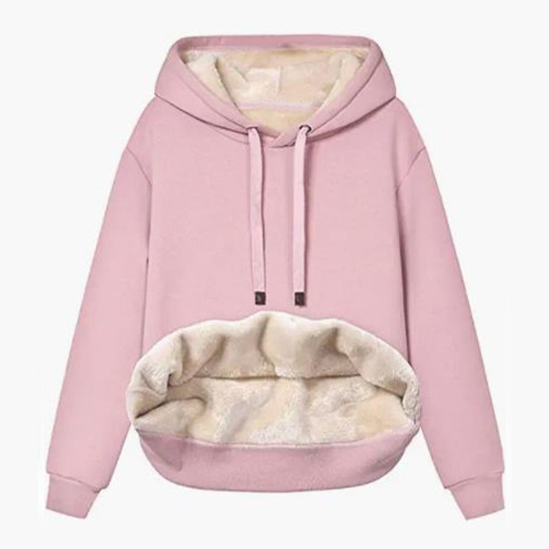 Damen Kuscheliger Kapuzenpullover mit Fleece-Futter Stalluxe