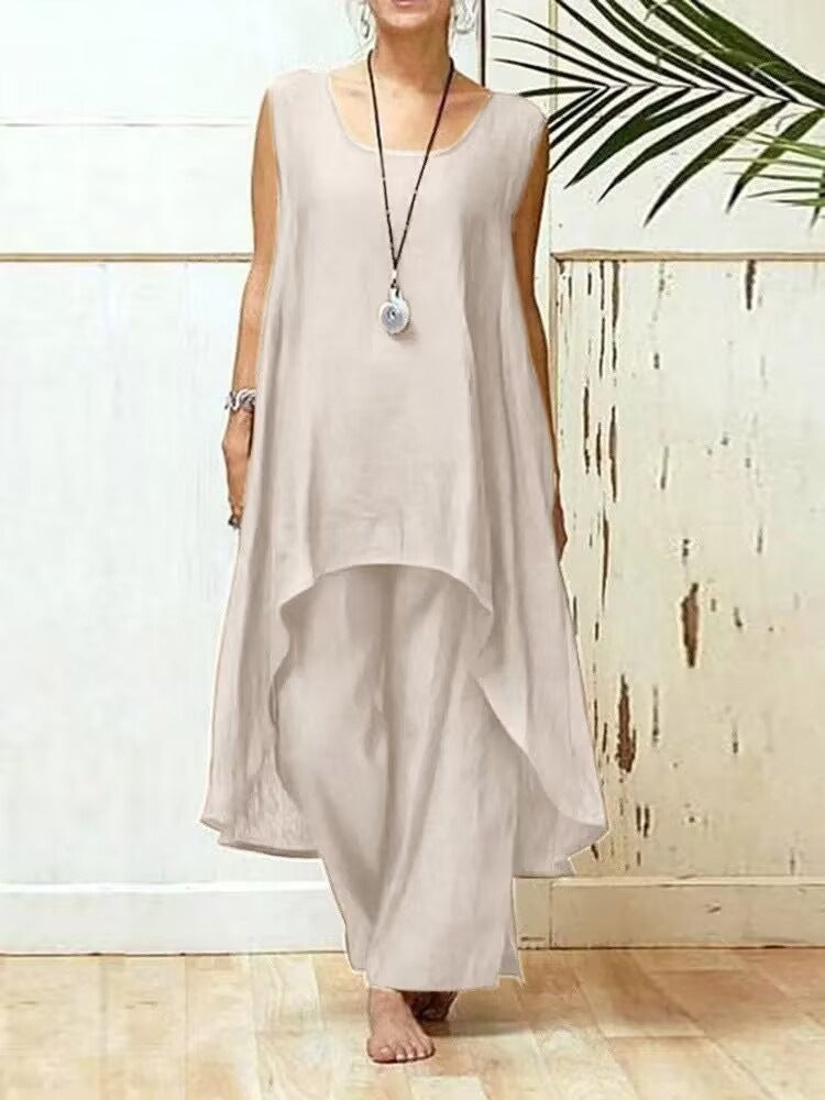 Women's Flowy Tunic Maxi Jumpsuit Stalluxe