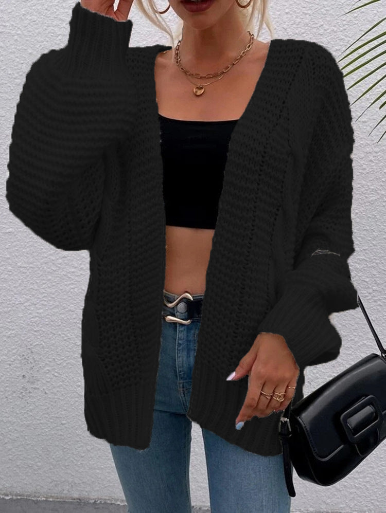 Damen Grobstrick-Cardigan mit tiefen Taschen und lässigem Schnitt Stalluxe