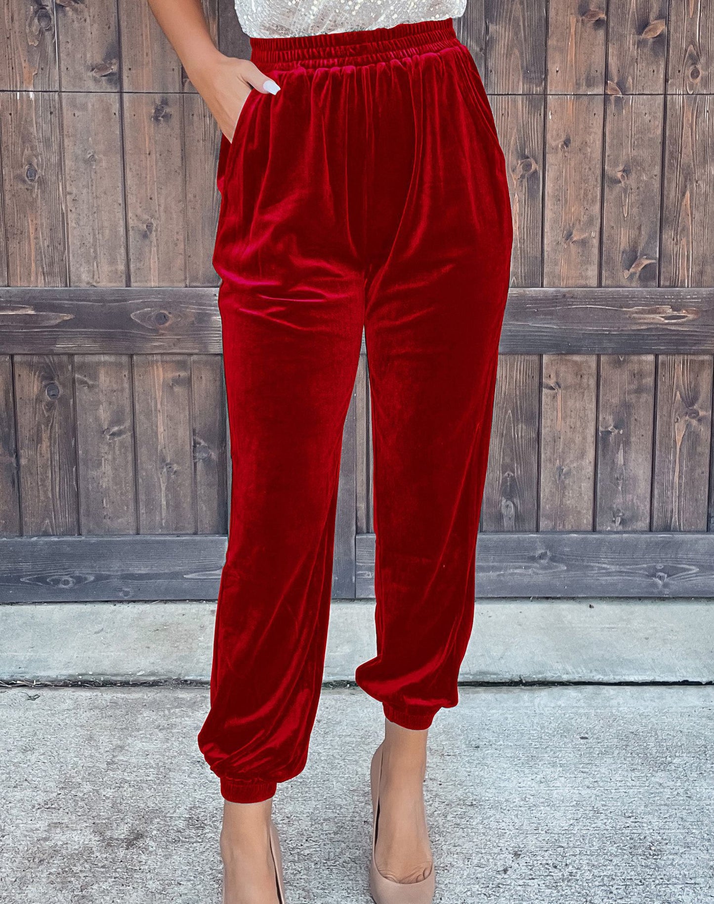 Damen samtig weiche Freizeithose Stalluxe