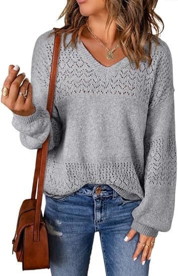 Damen luftiger Strickpullover Stalluxe