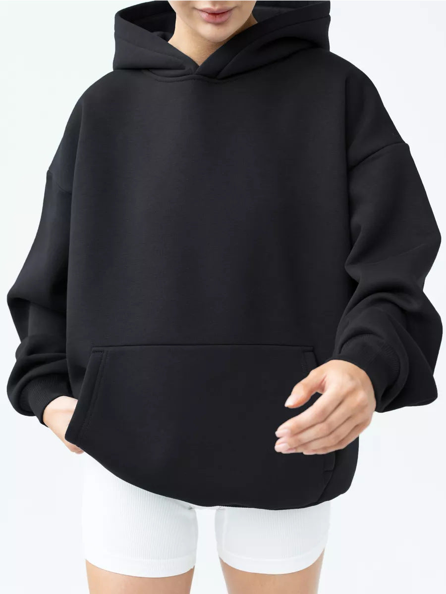 Damen Oversized Hoodie mit praktischem Kangaroo-Taschen-Design Stalluxe