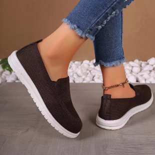 Damen Atmungsaktive Slip-On Sneakers mit flexiblem Fußbett Stalluxe