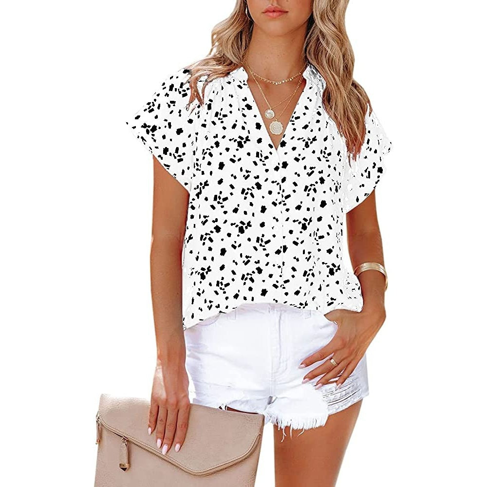 Damen lässige Bluse mit fließenden Ärmeln Stalluxe