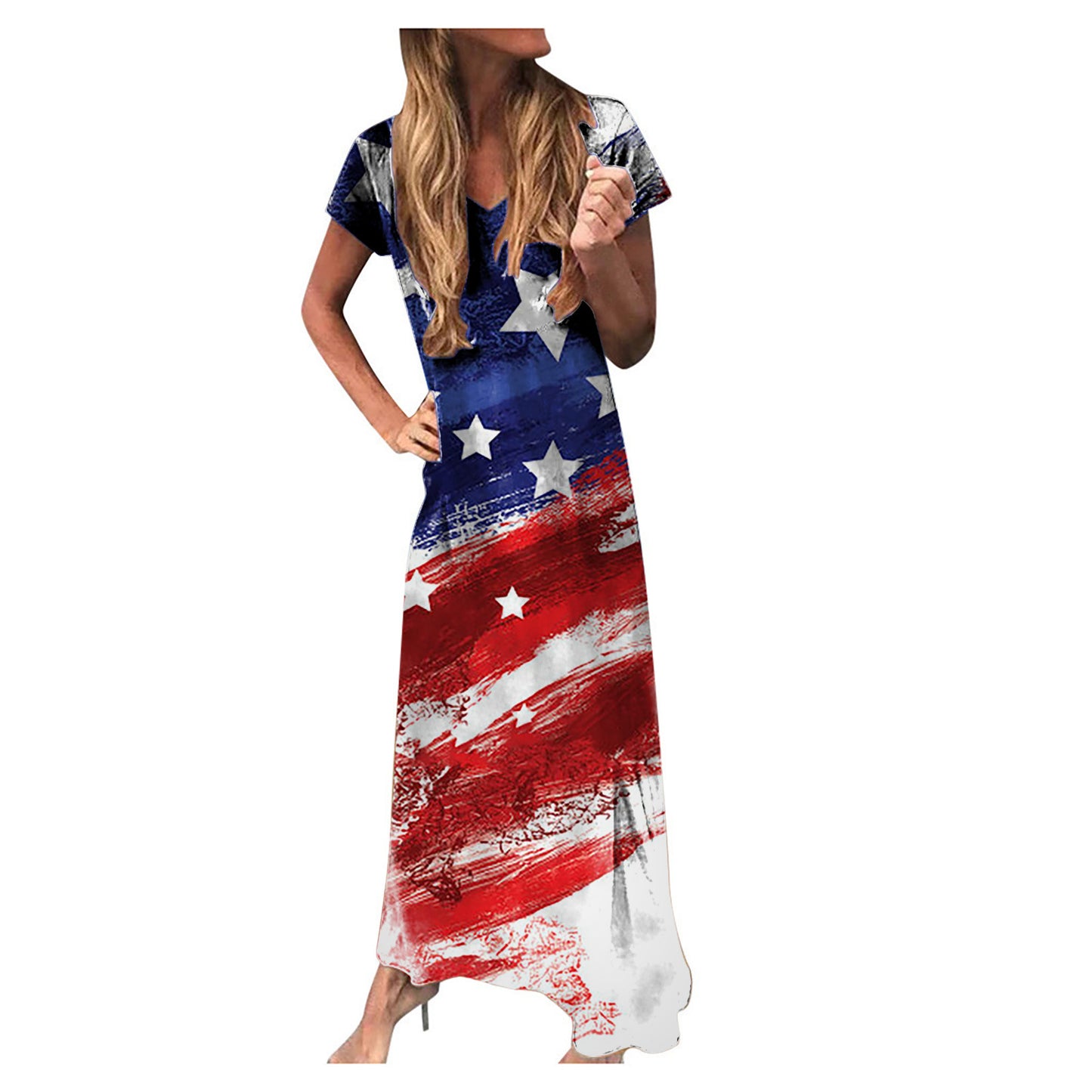 Women's Graphic Maxi Dress Stalluxe