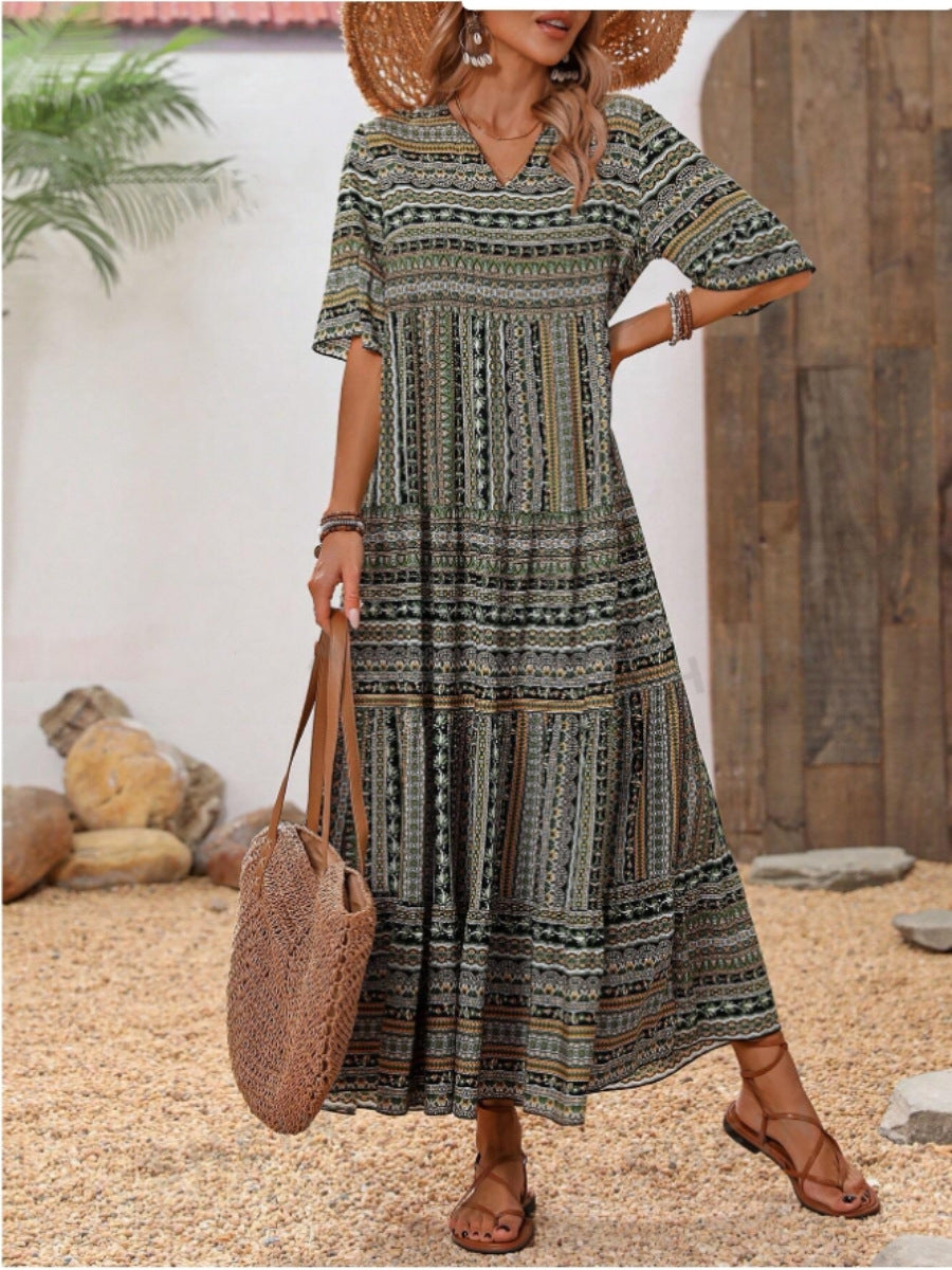 Damen Maxikleid im Ethno-Design Stalluxe