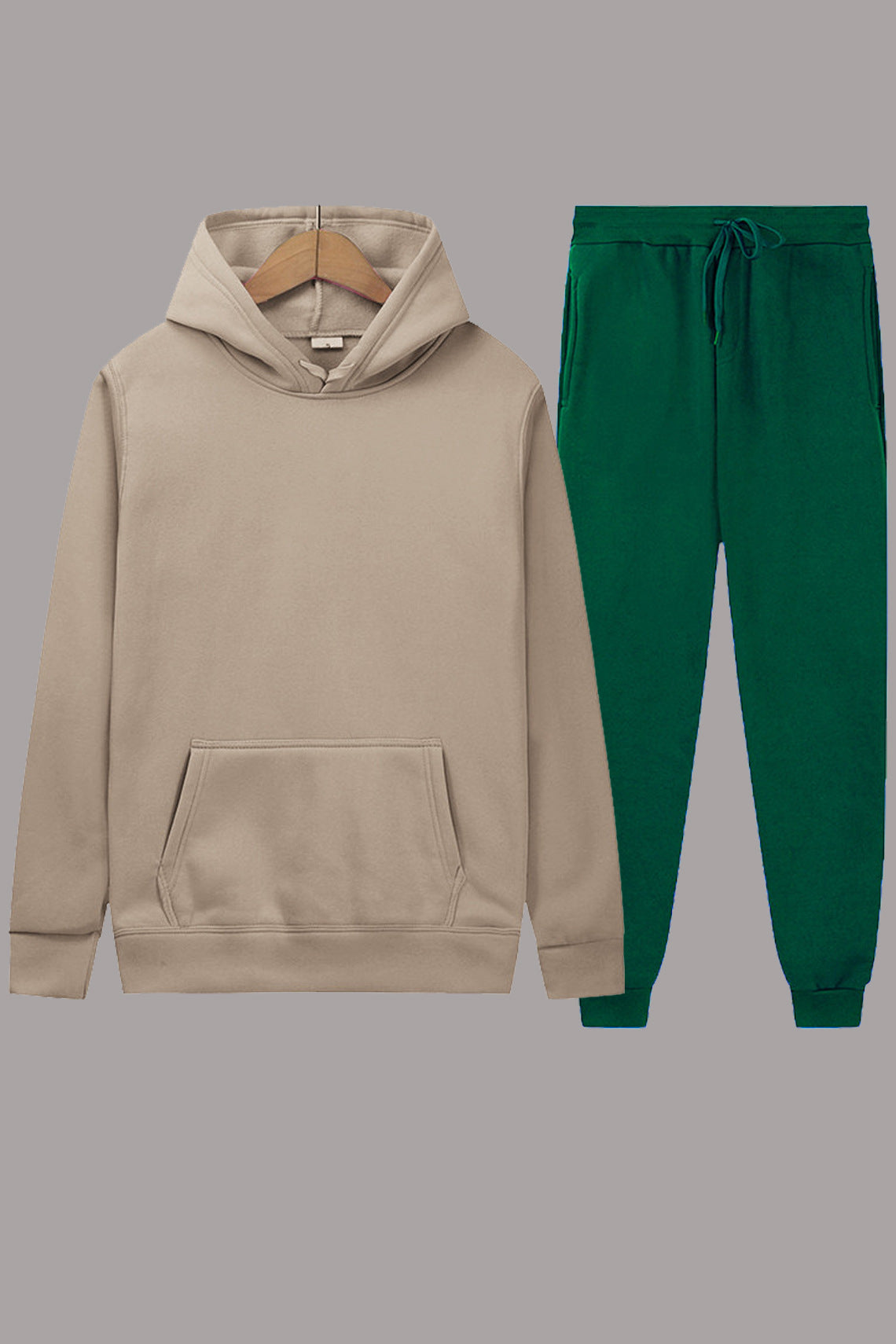 Damen sportliches Hoodie- und Jogginghosen-Set mit elastischem Bund und praktischen Taschen Stalluxe