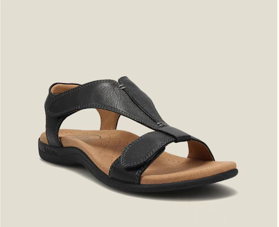 Damen Freizeit-Sandalen mit verstellbaren Riemen und ergonomischem Fußbett Stalluxe