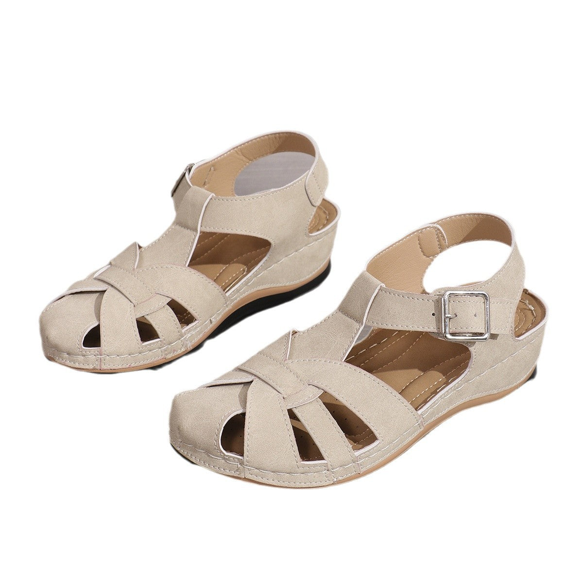 Damen Komfortable Sandalen mit verstellbarem Riemen Stalluxe