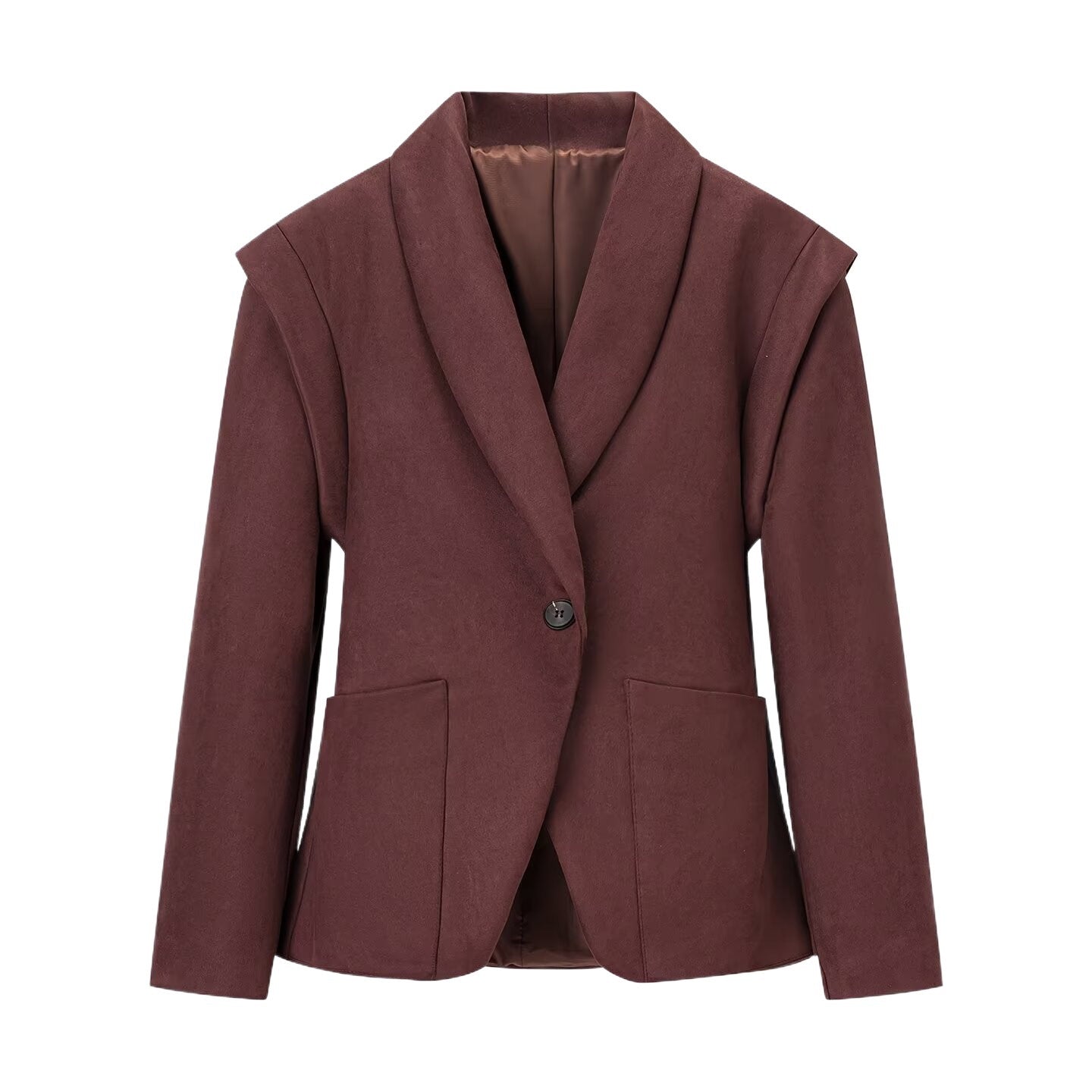 Damen Eleganter Blazer aus hochwertigem Wildlederimitat mit praktischen Taschen Stalluxe