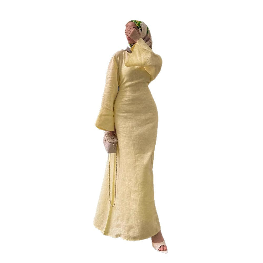 Damen Maxikleid mit eleganten weiten Ärmeln Stalluxe
